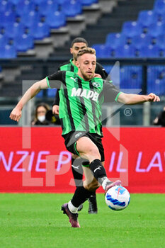 2022-04-02 - Davide Frattesi (US Sassuolo) during the Italian Football Championship League A 2021/2022 match between SS Lazio vs US Sassuolo at the Olimpic Stadium in Rome on 02 April 2022. - SS LAZIO VS US SASSUOLO - ITALIAN SERIE A - SOCCER