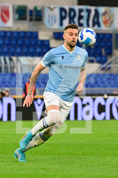 2022-04-02 - Sergej Milinkovic-Savic (SS Lazio) during the Italian Football Championship League A 2021/2022 match between SS Lazio vs US Sassuolo at the Olimpic Stadium in Rome on 02 April 2022. - SS LAZIO VS US SASSUOLO - ITALIAN SERIE A - SOCCER