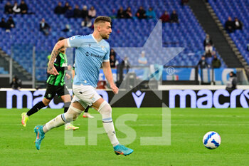2022-04-02 - Sergej Milinkovic-Savic (SS Lazio)  during the Italian Football Championship League A 2021/2022 match between SS Lazio vs US Sassuolo at the Olimpic Stadium in Rome on 02 April 2022. - SS LAZIO VS US SASSUOLO - ITALIAN SERIE A - SOCCER