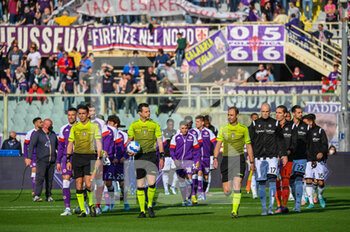 2022-04-27 - Teams and referee on the field - ACF FIORENTINA VS UDINESE CALCIO - ITALIAN SERIE A - SOCCER