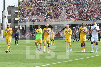 2022-04-24 - Ac Fiorentina Team at the end of the match during the Serie A 2021/22 match between US Salernitana 1919 and AC Fiorentina at Arechi Stadium - US SALERNITANA VS ACF FIORENTINA - ITALIAN SERIE A - SOCCER