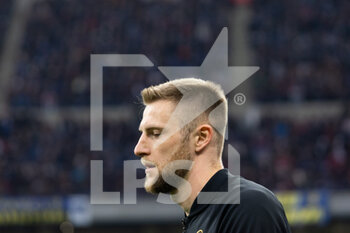 2022-04-23 - Milan Skriniar of FC Internazionale before the Serie A match between Milan and Roma at Meazza Stadium on April 23, 2022 in Milan, Italy. - INTER - FC INTERNAZIONALE VS AS ROMA - ITALIAN SERIE A - SOCCER