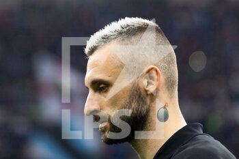 2022-04-23 - Marcelo Brozovic of FC Internazionale before the Serie A match between Milan and Roma at Meazza Stadium on April 23, 2022 in Milan, Italy. - INTER - FC INTERNAZIONALE VS AS ROMA - ITALIAN SERIE A - SOCCER