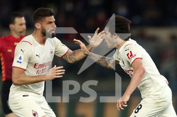 2022-05-08 - Sandro Tonali (AC Milan) celebrates after scoring the equaliser - HELLAS VERONA FC VS AC MILAN - ITALIAN SERIE A - SOCCER
