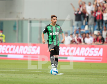 2022-05-22 - Maxime Lopez of US Sassuolo during the Italian championship Serie A football match between US Sassuolo and AC Milan on May 22, 2022 at Mapei Stadium-Città del Tricolore in Reggio Emilia, Italy - US SASSUOLO VS AC MILAN - ITALIAN SERIE A - SOCCER