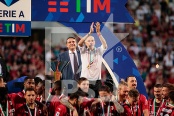 2022-05-22 - during the Italian championship Serie A football match between US Sassuolo and AC Milan on May 22, 2022 at Mapei Stadium-Città del Tricolore in Reggio Emilia, Italy - US SASSUOLO VS AC MILAN - ITALIAN SERIE A - SOCCER