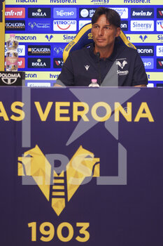 2022-07-02 - Gabriele Cioffi Head Coach of Hellas Verona FC during his presentation like new head coach of Hellas Verona. Serie A Tim 2022-23 Hellas Verona headquarters, Verona, Italy, on July 02, 2022. - PRESENTATION OF THE NEW HELLAS VERONA HEAD COACH GABRIELE CIOFFI - ITALIAN SERIE A - SOCCER