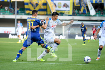 15/08/2022 - Napoli's Kim Min-jae in action against Verona's Kevin Lasagna - HELLAS VERONA FC VS SSC NAPOLI - SERIE A - CALCIO
