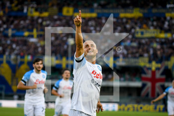 15/08/2022 - Napoli's Stanislav Lobotka celebrates after scoring a goal - HELLAS VERONA FC VS SSC NAPOLI - SERIE A - CALCIO