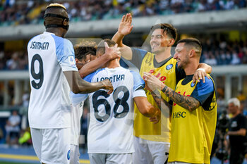 15/08/2022 - Napoli players celebrating - HELLAS VERONA FC VS SSC NAPOLI - SERIE A - CALCIO