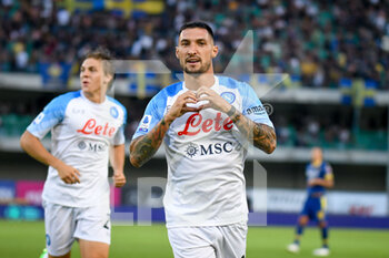 15/08/2022 - Napoli's Matteo Politano celebrates after scoring a goal - HELLAS VERONA FC VS SSC NAPOLI - SERIE A - CALCIO