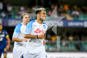 15/08/2022 - Napoli's Adam Ounas celebrates after scoring a goal - HELLAS VERONA FC VS SSC NAPOLI - SERIE A - CALCIO