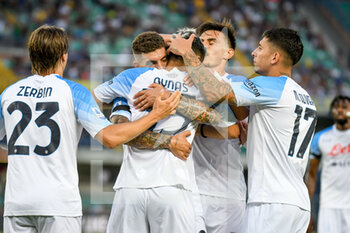 15/08/2022 - Napoli's Adam Ounas celebrates after scoring a goal with teammates - HELLAS VERONA FC VS SSC NAPOLI - SERIE A - CALCIO