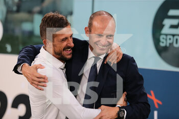 15/08/2022 - Coach Massimiliano Allegri of Juventus Fc and Alessio Dionisi, Manager of US Sassuolo during the Italian Serie A match between Juventus Fc and Us Sassuolo, on August 15, 2022, at Allianz Stadium in Turin, Italy. Photo Nderim Kaceli - JUVENTUS FC VS US SASSUOLO - SERIE A - CALCIO