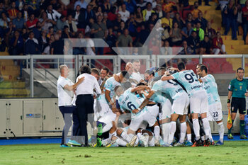 2022-08-13 - FC Inter celebrates for the victory - US LECCE VS INTER - FC INTERNAZIONALE - ITALIAN SERIE A - SOCCER