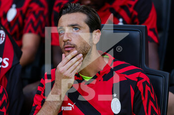 2022-08-13 - Antonio Mirante of AC Milan looks on during the Serie A 2022/23 football match between AC Milan and Udinese Calcio at Giuseppe Meazza Stadium, Milan, Italy on August 13, 2022 - AC MILAN VS UDINESE CALCIO - ITALIAN SERIE A - SOCCER