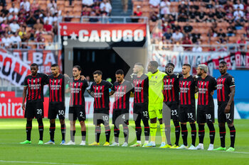 2022-08-13 - AC Milan players during the Serie A 2022/23 football match between AC Milan and Udinese Calcio at Giuseppe Meazza Stadium, Milan, Italy on August 13, 2022 - AC MILAN VS UDINESE CALCIO - ITALIAN SERIE A - SOCCER