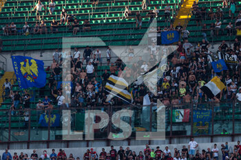 2022-08-13 - Udinese Calcio supporters during the Serie A 2022/23 football match between AC Milan and Udinese Calcio at Giuseppe Meazza Stadium, Milan, Italy on August 13, 2022 - AC MILAN VS UDINESE CALCIO - ITALIAN SERIE A - SOCCER