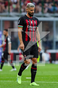 2022-08-13 - Theo Hernandez of AC Milan during the Serie A 2022/23 football match between AC Milan and Udinese Calcio at Giuseppe Meazza Stadium, Milan, Italy on August 13, 2022 - AC MILAN VS UDINESE CALCIO - ITALIAN SERIE A - SOCCER