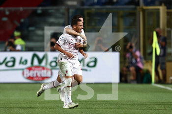2022-08-21 - Ismael Bennacer of AC Milan celebrates after scoring his side's first goal of the match  - ATALANTA BC VS AC MILAN - ITALIAN SERIE A - SOCCER