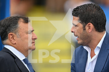 2022-08-21 - Pietro Accardi (sports director of Empoli FC) and Joe Barone (general manager of ACF Fiorentina) - EMPOLI FC VS ACF FIORENTINA - ITALIAN SERIE A - SOCCER