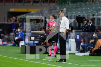 2022-08-20 - Simone Inzaghi Head Coach of FC Internazionale during the Serie A 2022/23 football match between FC Internazionale and Spezia Calcio at Giuseppe Meazza Stadium, Milan, Italy on August 20, 2022 - INTER - FC INTERNAZIONALE VS SPEZIA CALCIO - ITALIAN SERIE A - SOCCER
