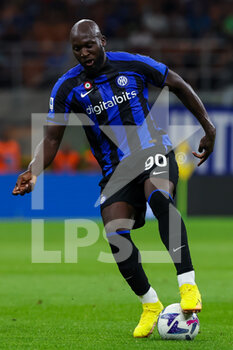 2022-08-20 - Romelu Lukaku of FC Internazionale in action during the Serie A 2022/23 football match between FC Internazionale and Spezia Calcio at Giuseppe Meazza Stadium, Milan, Italy on August 20, 2022 - INTER - FC INTERNAZIONALE VS SPEZIA CALCIO - ITALIAN SERIE A - SOCCER