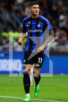 2022-08-20 - Joaquin Correa of FC Internazionale celebrates after scoring a goal during the Serie A 2022/23 football match between FC Internazionale and Spezia Calcio at Giuseppe Meazza Stadium, Milan, Italy on August 20, 2022 - INTER - FC INTERNAZIONALE VS SPEZIA CALCIO - ITALIAN SERIE A - SOCCER