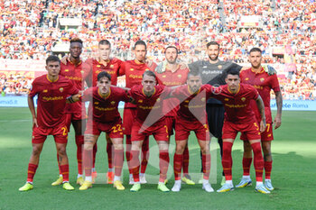 2022-08-22 - AS Roma team during the Italian Football Championship League A 2022/2023 match between AS Roma vs US Cremonese at the Olimpic Stadium in Rome  on 22 August 2022. - AS ROMA VS US CREMONESE - ITALIAN SERIE A - SOCCER