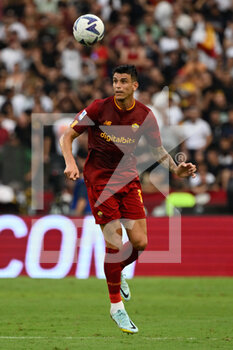2022-08-22 - Roger Ibanez (AS Roma) during the Italian Football Championship League A 2022/2023 match between AS Roma vs US Cremonese at the Olimpic Stadium in Rome  on 22 August 2022. - AS ROMA VS US CREMONESE - ITALIAN SERIE A - SOCCER