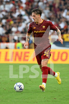 2022-08-22 - Nicolo' Zaniolo (AS Roma) during the Italian Football Championship League A 2022/2023 match between AS Roma vs US Cremonese at the Olimpic Stadium in Rome  on 22 August 2022. - AS ROMA VS US CREMONESE - ITALIAN SERIE A - SOCCER