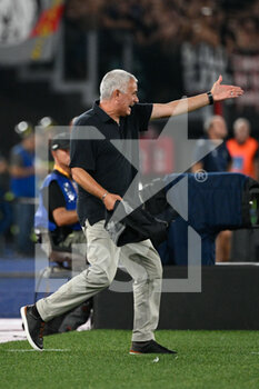 2022-08-22 - Jose’ Mourinho coach (AS Roma) during the Italian Football Championship League A 2022/2023 match between AS Roma vs US Cremonese at the Olimpic Stadium in Rome  on 22 August 2022. - AS ROMA VS US CREMONESE - ITALIAN SERIE A - SOCCER