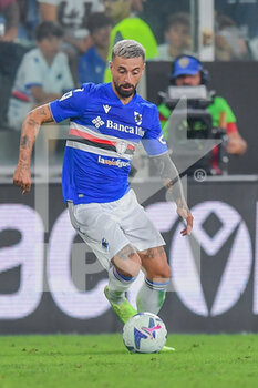2022-08-22 - Francesco Caputo  (Sampdoria) - UC SAMPDORIA VS JUVENTUS FC - ITALIAN SERIE A - SOCCER