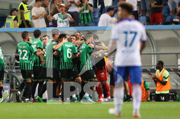 2022-08-20 - Domenico Berardi (US SASSUOLO) celebrates after scoring a goal  - US SASSUOLO VS US LECCE - ITALIAN SERIE A - SOCCER