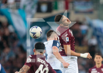 2022-08-20 - Antonio Sanabria of Torino Fc and Patric of Ss Lazio during the Italian Serie A football match between Torino Fc and Ss Lazio, on August 20, 2022 at Stadio Olimpico Grande Torino in Turin, Italy. Photo Nderim Kaceli - TORINO FC VS SS LAZIO - ITALIAN SERIE A - SOCCER