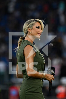 2022-08-26 - Giorgia Rossi of DAZN looks on during the Italian Football Championship League A 2022/2023 match between SS Lazio vs Inter - FC Internazionale at the Olimpic Stadium in Rome on 26 August 2022. - SS LAZIO VS INTER - FC INTERNAZIONALE - ITALIAN SERIE A - SOCCER