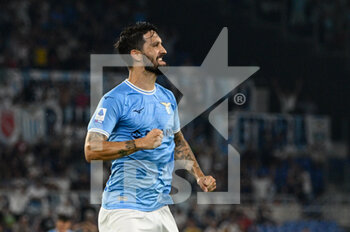 2022-08-26 - Luis Alberto (SS Lazio) celebrates after scoring goal 2-1  during the Italian Football Championship League A 2022/2023 match between SS Lazio vs Inter - FC Internazionale at the Olimpic Stadium in Rome on 26 August 2022. - SS LAZIO VS INTER - FC INTERNAZIONALE - ITALIAN SERIE A - SOCCER