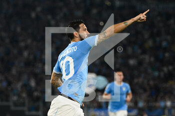 2022-08-26 - Luis Alberto (SS Lazio) celebrates after scoring goal 2-1  during the Italian Football Championship League A 2022/2023 match between SS Lazio vs Inter - FC Internazionale at the Olimpic Stadium in Rome on 26 August 2022. - SS LAZIO VS INTER - FC INTERNAZIONALE - ITALIAN SERIE A - SOCCER