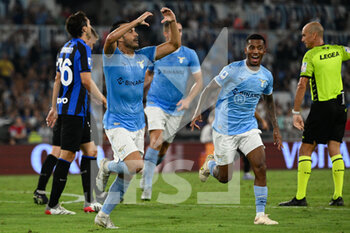 2022-08-26 - Pedro (SS Lazio) celebrates after scoring goal 3-1 during the Italian Football Championship League A 2022/2023 match between SS Lazio vs Inter - FC Internazionale at the Olimpic Stadium in Rome on 26 August 2022. - SS LAZIO VS INTER - FC INTERNAZIONALE - ITALIAN SERIE A - SOCCER