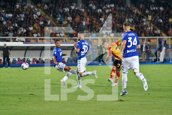 2022-08-28 - Gabriel Strefezza (US Lecce) scores a goal of 1-1 - US LECCE VS EMPOLI FC - ITALIAN SERIE A - SOCCER