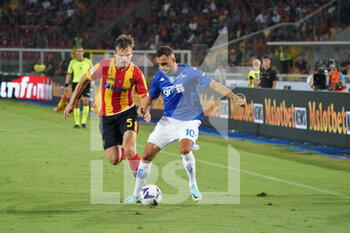 2022-08-28 - Marin Pograncic (US Lecce) and Nedim Bajrami (Empoli FC) - US LECCE VS EMPOLI FC - ITALIAN SERIE A - SOCCER