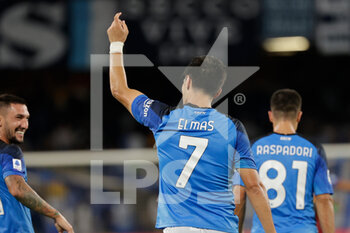 2022-08-31 - Eljif Elmas of Napoli  celebrates after scores - SSC NAPOLI VS US LECCE - ITALIAN SERIE A - SOCCER