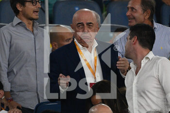 2022-08-30 - Adriano Galliani in the stands during the Italian Football Championship League A 2022/2023 match between AS Roma vs AC Monza at the Olimpic Stadium in Rome  on 30 August 2022. - AS ROMA VS AC MONZA - ITALIAN SERIE A - SOCCER