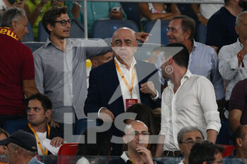 2022-08-30 - Adriano Galliani in the stands during the Italian Football Championship League A 2022/2023 match between AS Roma vs AC Monza at the Olimpic Stadium in Rome  on 30 August 2022. - AS ROMA VS AC MONZA - ITALIAN SERIE A - SOCCER