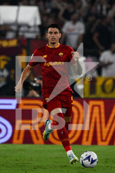 2022-08-30 - Roger Ibanez (AS Roma) during the Italian Football Championship League A 2022/2023 match between AS Roma vs AC Monza at the Olimpic Stadium in Rome  on 30 August 2022. - AS ROMA VS AC MONZA - ITALIAN SERIE A - SOCCER