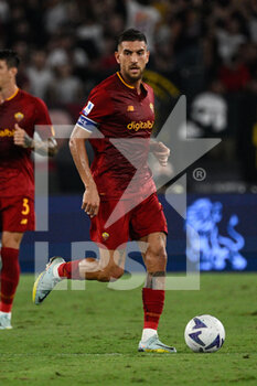 2022-08-30 - Lorenzo Pellegrini (AS Roma) during the Italian Football Championship League A 2022/2023 match between AS Roma vs AC Monza at the Olimpic Stadium in Rome  on 30 August 2022. - AS ROMA VS AC MONZA - ITALIAN SERIE A - SOCCER