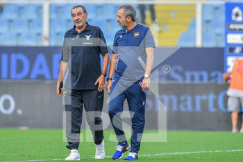 2022-08-31 - Maurizio Sarri  (Lazio) head coach  and Marco Gianpaolo (Sampdoria) head coach - UC SAMPDORIA VS SS LAZIO - ITALIAN SERIE A - SOCCER