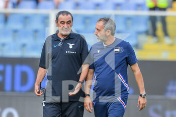2022-08-31 - Maurizio Sarri (Lazio) head coach   and Marco Gianpaolo (Sampdoria) head coach - UC SAMPDORIA VS SS LAZIO - ITALIAN SERIE A - SOCCER
