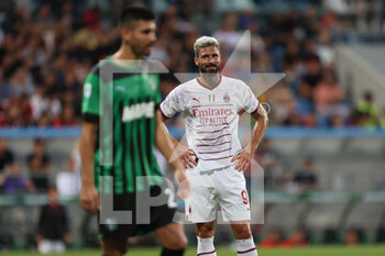 2022-08-30 - Olivier Giroud (AC MILAN) reacts  - US SASSUOLO VS AC MILAN - ITALIAN SERIE A - SOCCER