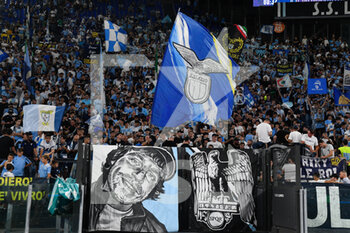 2022-09-03 - SS Lazio fans during the Italian Football Championship League A 2022/2023 match between SS Lazio vs SSC Napoli at the Olimpic Stadium in Rome on 03 September 2022. - SS LAZIO VS SSC NAPOLI - ITALIAN SERIE A - SOCCER